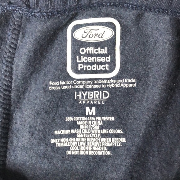 FORD Offical Licensed Navy Jogger Shorts with Pockets | NWT - Picture 6 of 6